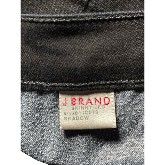 J Brand Shadow Skinny Leg Jeans Womens Size 28 Low Rise Black Denim Pants - Picture 6 of 11